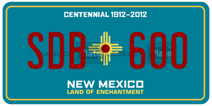 SDB600  license plate in NM