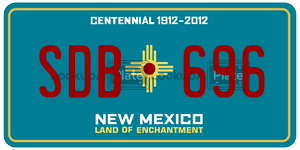 SDB696  license plate in NM