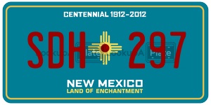 SDH297  license plate in NM