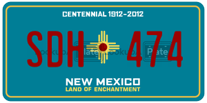 SDH474  license plate in NM