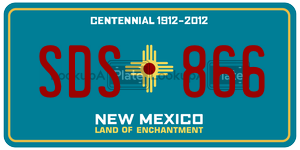 SDS866  license plate in NM