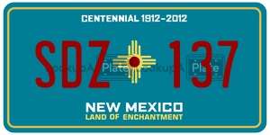 SDZ137  license plate in NM