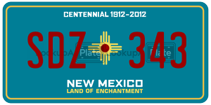 SDZ343  license plate in NM