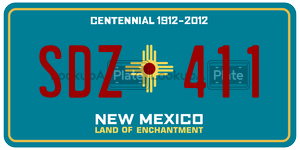 SDZ411  license plate in NM