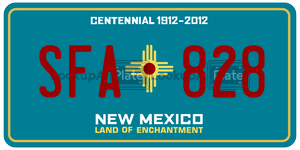 SFA828  license plate in NM
