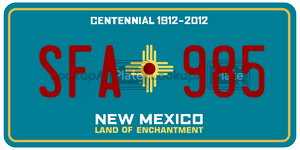 SFA985  license plate in NM