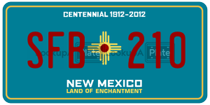 SFB210  license plate in NM