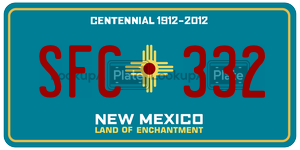 SFC332  license plate in NM