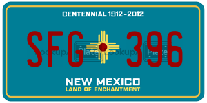 SFG396  license plate in NM