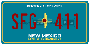 SFG411  license plate in NM