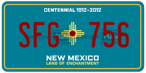 SFG756  license plate in NM