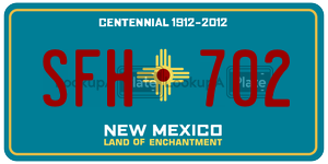 SFH702  license plate in NM