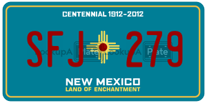 SFJ279  license plate in NM