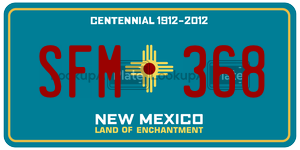 SFM368  license plate in NM