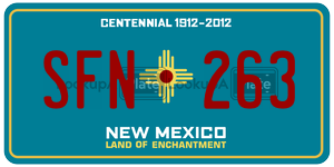 SFN263  license plate in NM