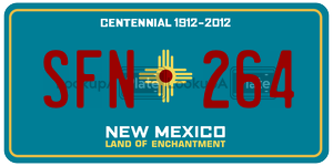 SFN264  license plate in NM