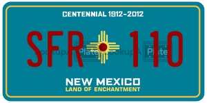 SFR110  license plate in NM