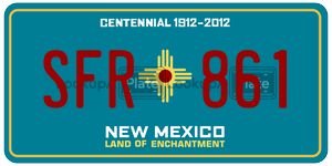 SFR861  license plate in NM