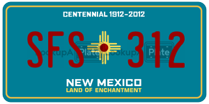 SFS312  license plate in NM