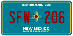 SFW206  license plate in NM