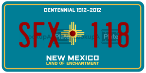 SFX118  license plate in NM