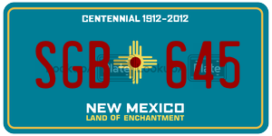 SGB645  license plate in NM