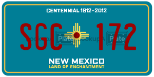 SGC172  license plate in NM