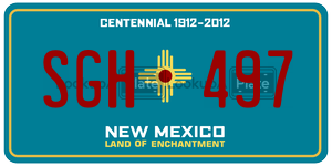 SGH497  license plate in NM