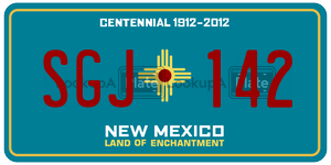SGJ142  license plate in NM