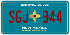 SGJ944  license plate in NM