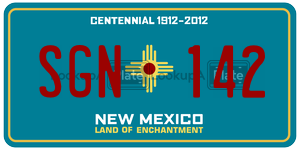 SGN142  license plate in NM