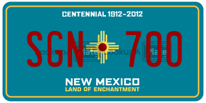 SGN700  license plate in NM