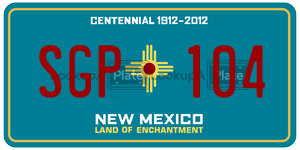 SGP104  license plate in NM
