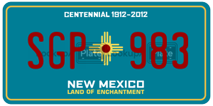 SGP983  license plate in NM