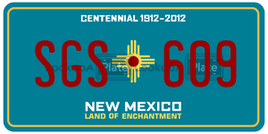 SGS609  license plate in NM