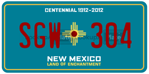 SGW304  license plate in NM