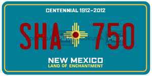 SHA750  license plate in NM