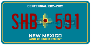 SHB591  license plate in NM