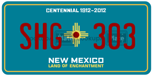 SHG303  license plate in NM