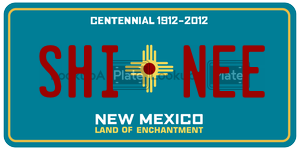 SHINEE  license plate in NM