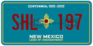 SHL197  license plate in NM