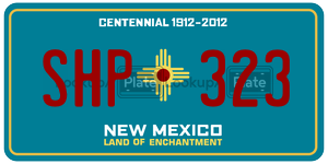 SHP323  license plate in NM