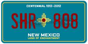 SHR808  license plate in NM