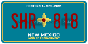SHR818  license plate in NM