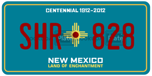SHR828  license plate in NM