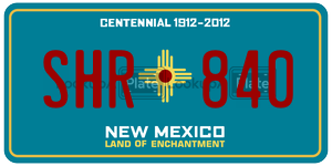 SHR840  license plate in NM
