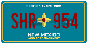 SHR954  license plate in NM