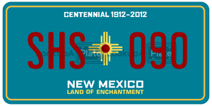 SHS090  license plate in NM