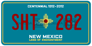 SHT282  license plate in NM