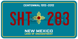 SHT283  license plate in NM